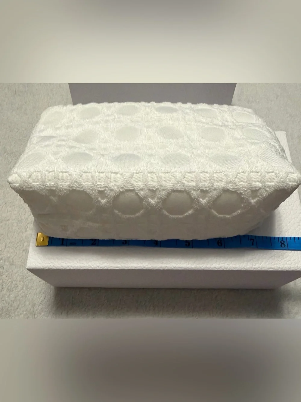 Dior Ivory Quilted Cosmetic Pouch